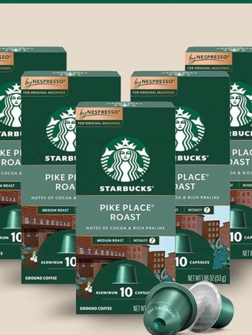 Starbucks by Nespresso Original line Coffee Pods-50 Loose Pods pike place